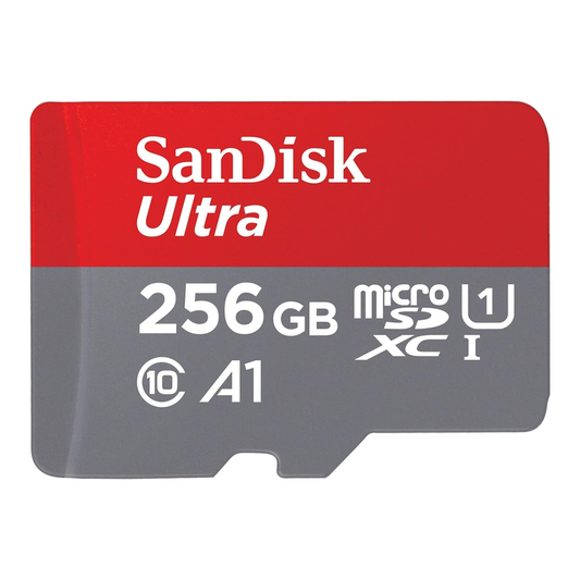 SanDisk Ultra microSDXC 256GB with SD Adapter - High-Speed Memory Card for Smartphones, Drones, and Action Cameras