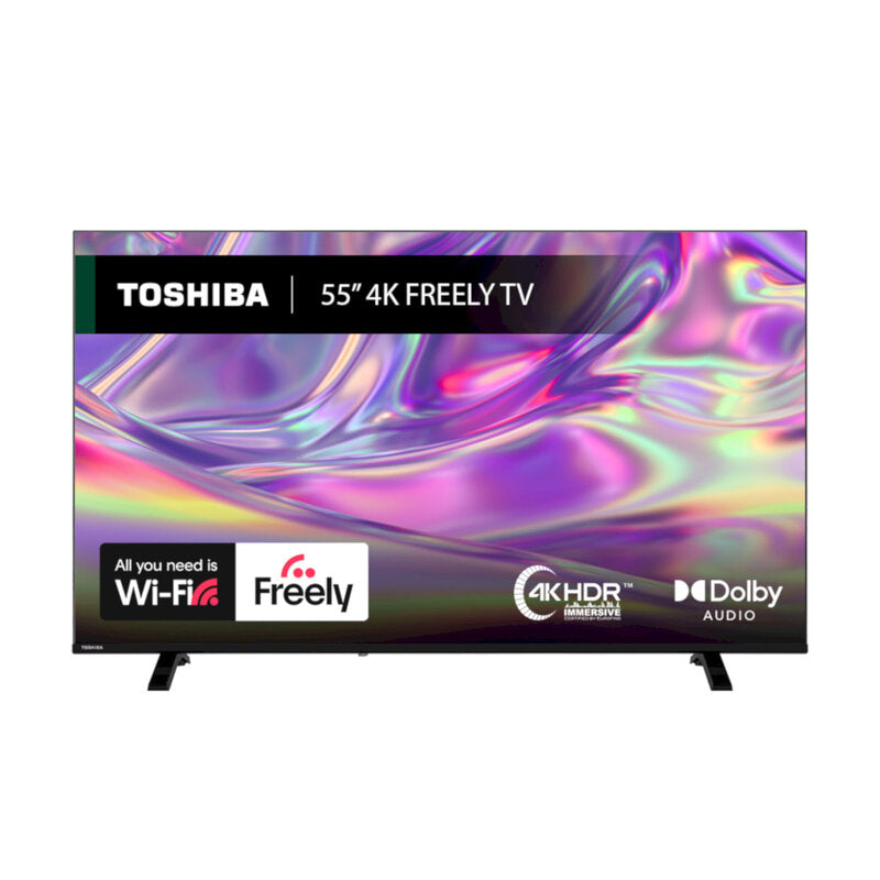 Toshiba 55" 4K Ultra HD Smart TV - 55UV1563DB model with vibrant colours and smart features for immersive entertainment