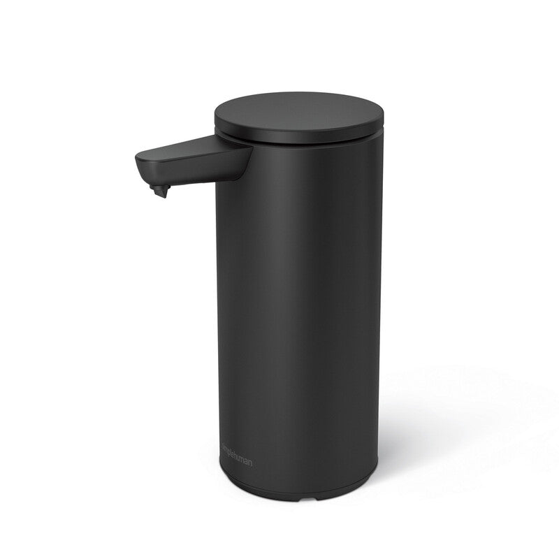 Simplehuman Rechargeable Sensor Soap Pump Dispenser, 266ml, Hands-Free Touchless for Sink, Matte Black