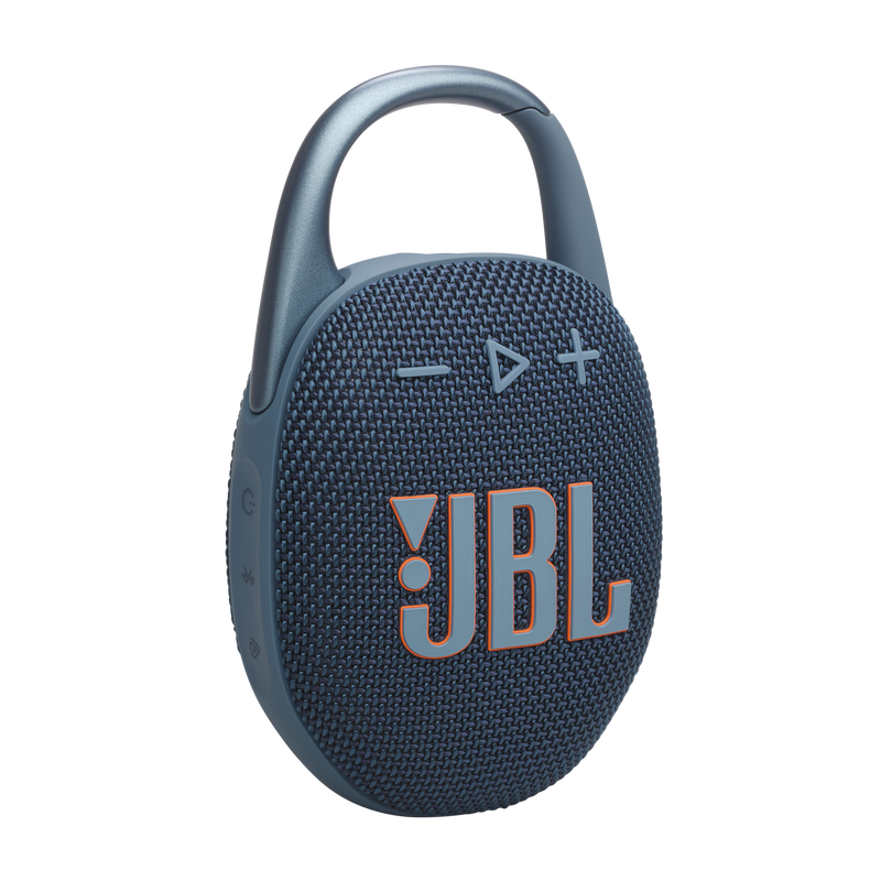 JBL Clip 5 Bluetooth Speaker: Blue Portable Wireless Speaker with IP67 Waterproof Design & Integrated Carabiner Clip