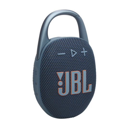 JBL Clip 5 Bluetooth Speaker: Blue Portable Wireless Speaker with IP67 Waterproof Design & Integrated Carabiner Clip