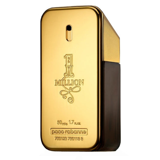 Paco Rabanne 1 Million Eau de Toilette 50ml - Iconic Men's Fragrance with Spicy Amber & Leather Notes