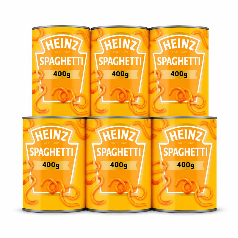 6 x Heinz Spaghetti in Tomato Sauce 400g