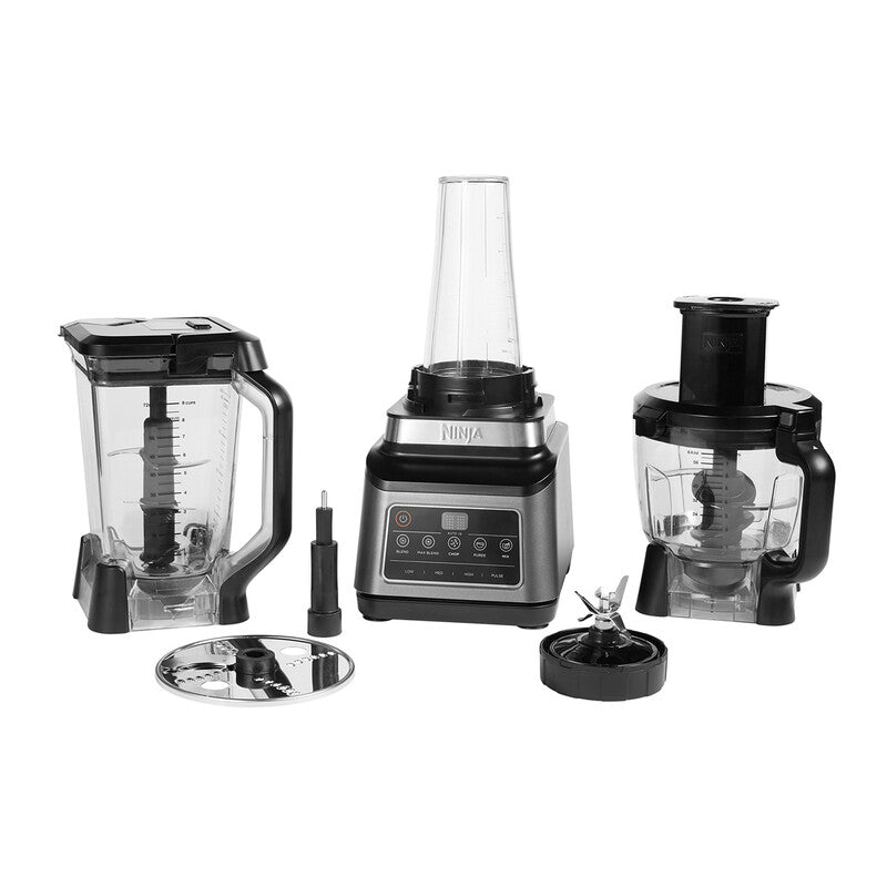Ninja 3-in-1 Food Processor - 1200W, 1.8L Bowl, 2.1L Jug, 700ml Cup, with 5 Automatic Programs: Blend, Max Blend, Chop, Mix, Puree, Dishwasher Safe Pa