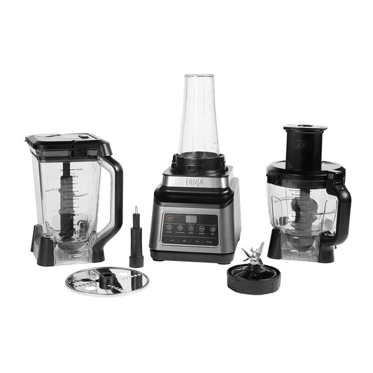 Ninja 3-in-1 Food Processor - 1200W, 1.8L Bowl, 2.1L Jug, 700ml Cup, with 5 Automatic Programs: Blend, Max Blend, Chop, Mix, Puree, Dishwasher Safe Pa