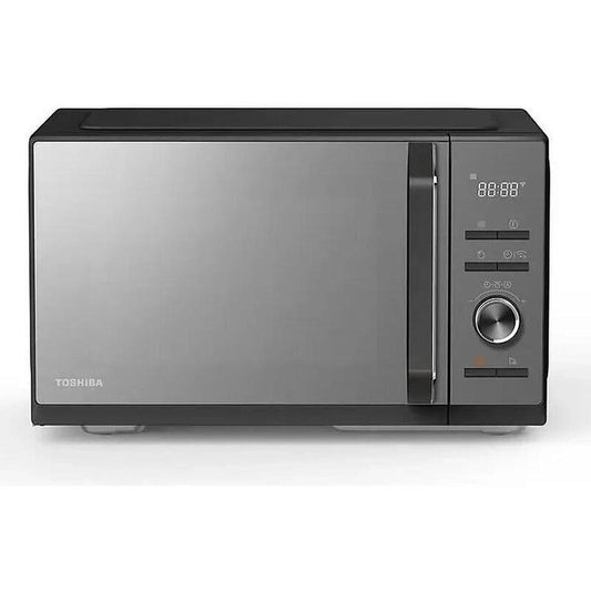 Toshiba Microwave Oven: 23L 4-in-1 Air Fry & Grill, 900W, Smart App Control, 10 Presets, Mirror Black - MW3-SAC23SF(MB)