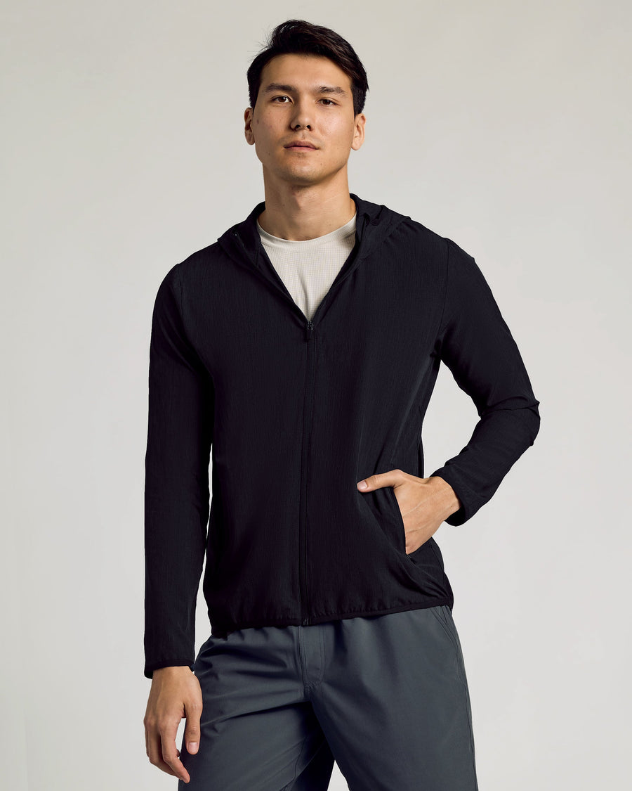 True Classic Black Active Shell Jacket | Small