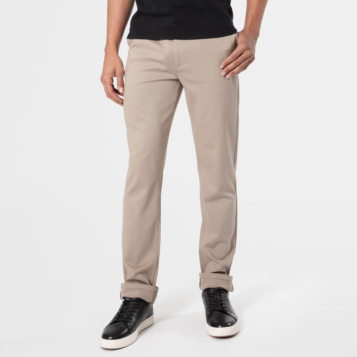 True Classic Khaki Slim Comfort Knit Chino Pant | 30
