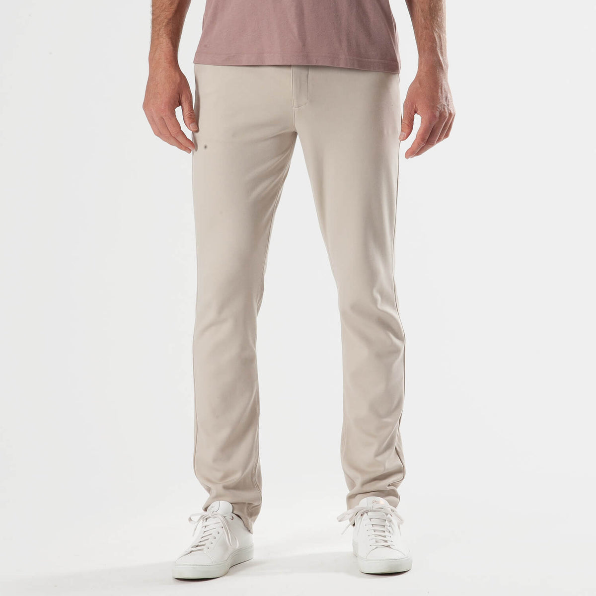 True Classic Sandstone Slim Comfort Knit Chino Pant | 38