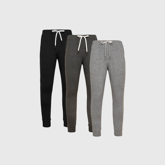 True Classic Active Jogger Pants Variety 3-Pack | Cotton Blend | Athletic Cut | Medium