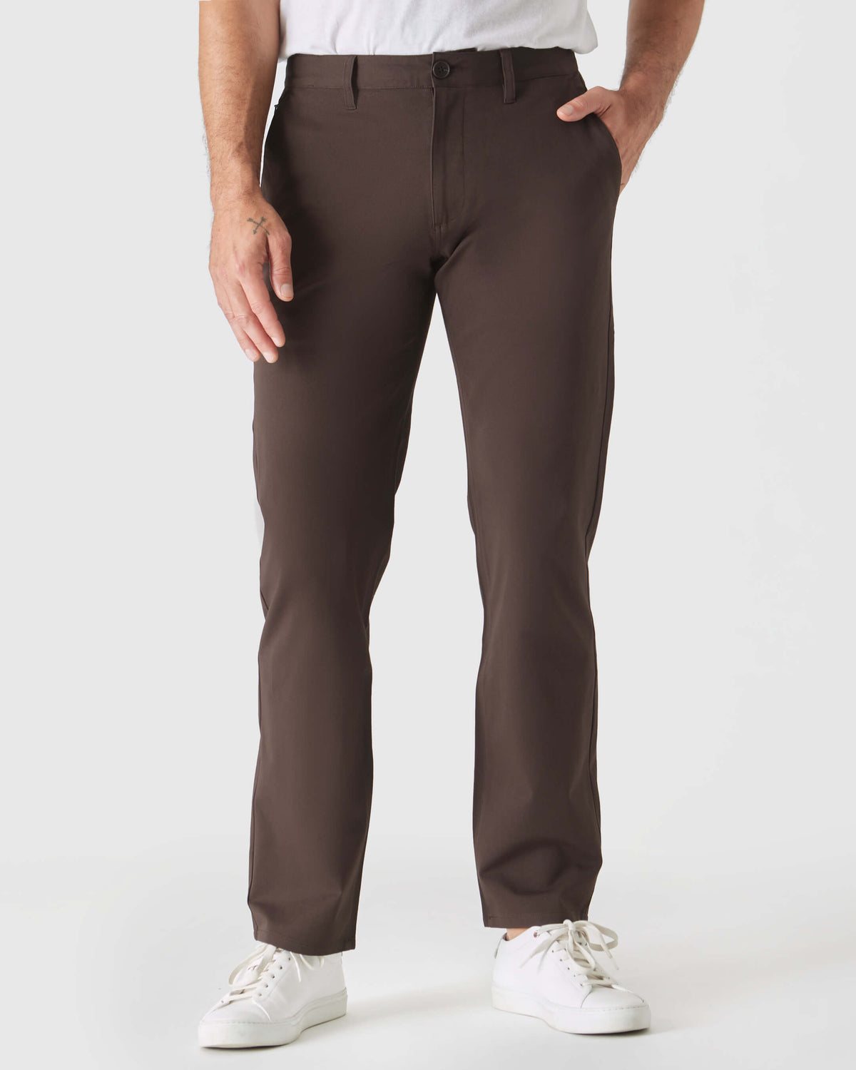 True Classic Dark Oak Straight Twill Chino Pant | 30