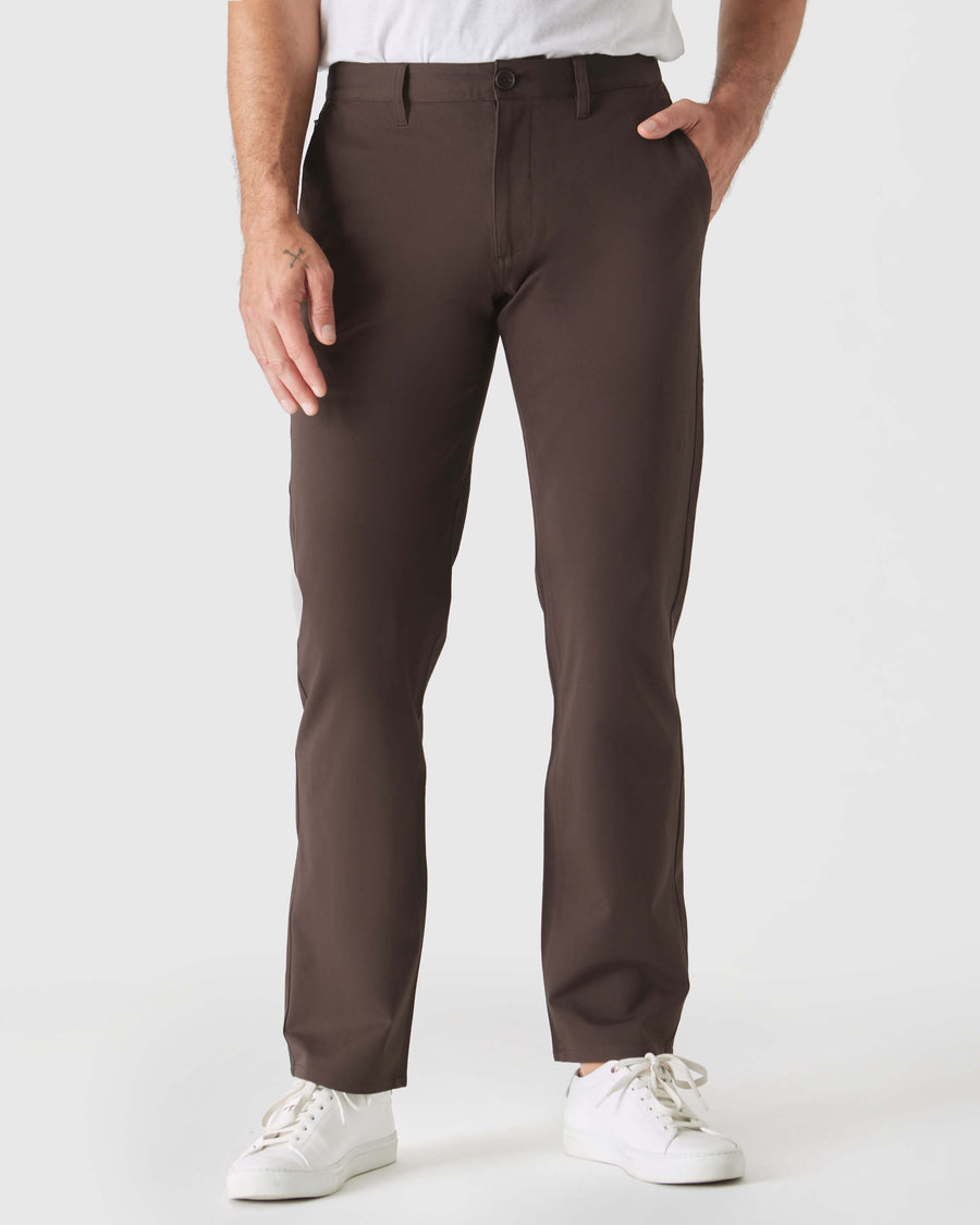 True Classic Dark Oak Straight Twill Chino Pant | 30
