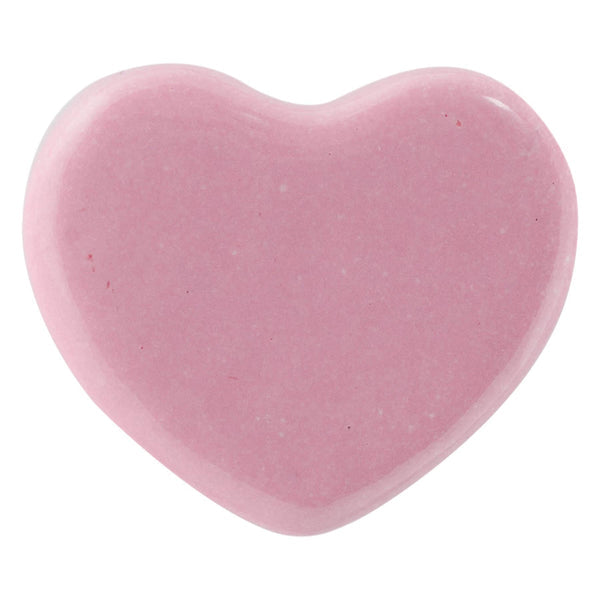 Heart Ceramic Cabinet Knob - Pink