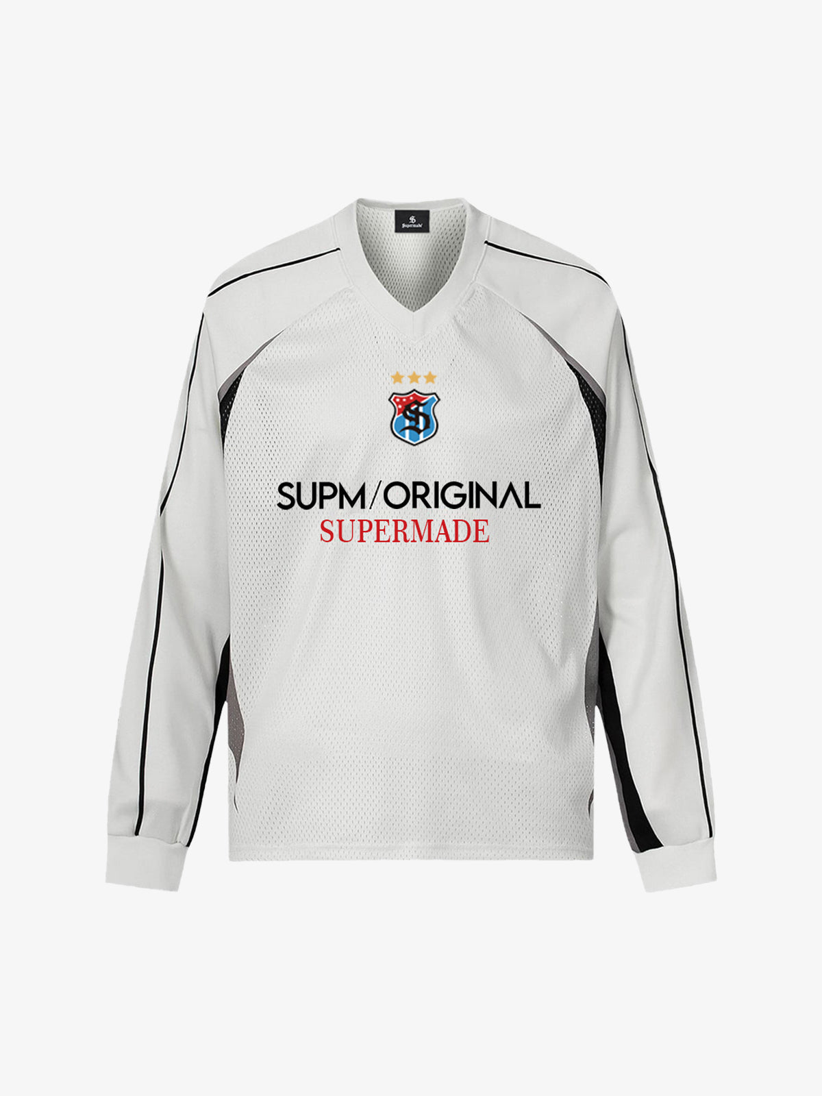 Functional Digital Sports Jersey Long-Sleeved T-Shirt - White / M