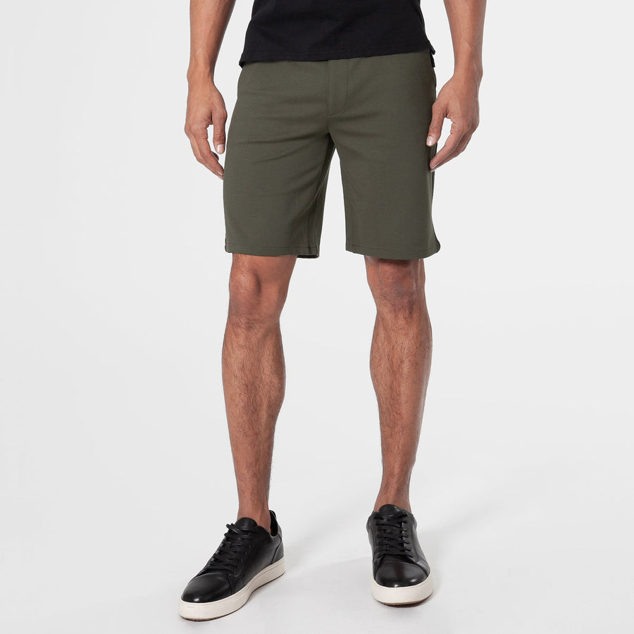 True Classic 9" Military Green Comfort Chino Short | 40