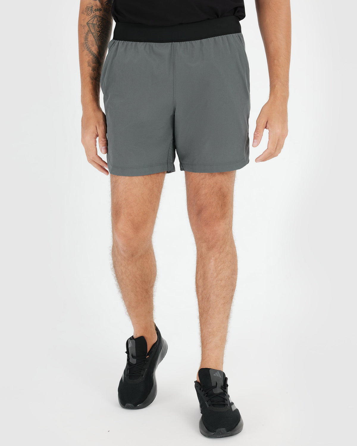 True Classic 7" Carbon Gray Active Training Shorts 2.0 | Small