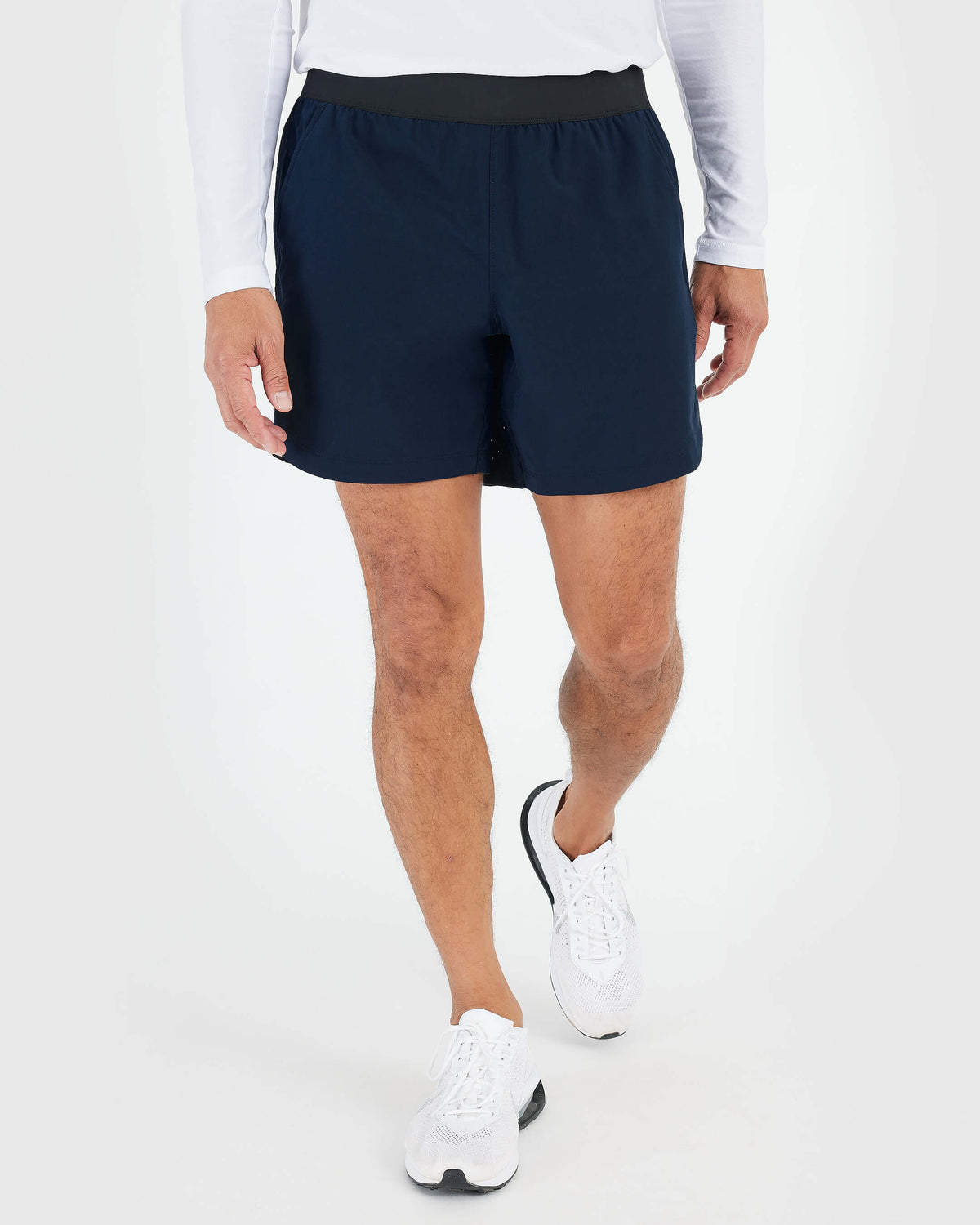 True Classic 7" Navy Blue Active Training Shorts | Large