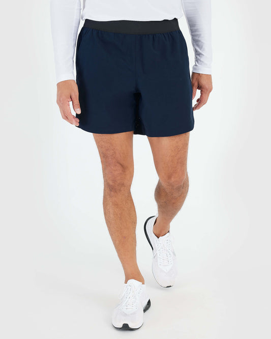True Classic 7" Navy Blue Active Training Shorts | Large