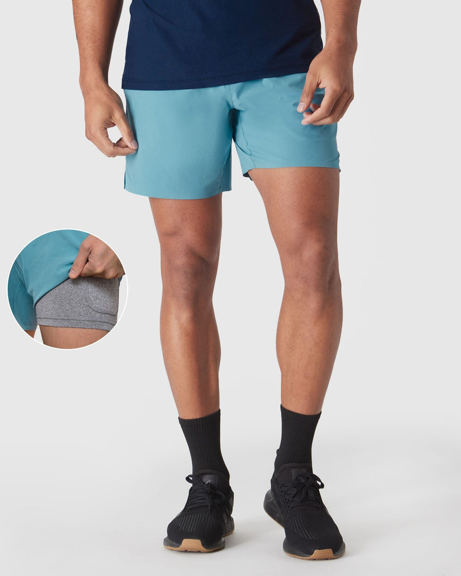 True Classic Multi Voyager 7" 2-in-1 Training Shorts | Cotton Blend | Athletic Cut | Small
