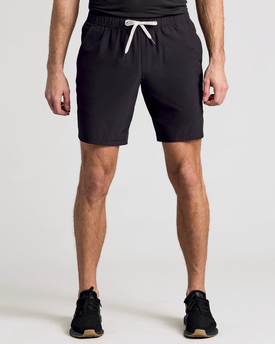 True Classic 9" Black Active Quick Dry Shorts | Cotton Blend | Athletic Cut | Small