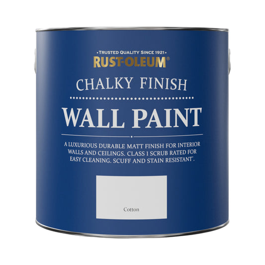 Rust-Oleum White Chalky Wall & Ceiling Paint - Cotton 2.5L
