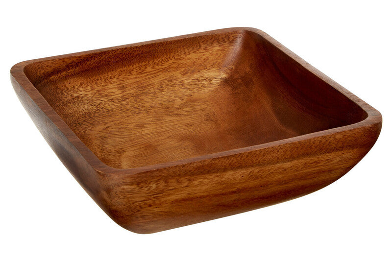 Maison by Premier Dinnerware Large Acacia Square Serving Bowl for Stylish Table Settings and Elegant Home Dining