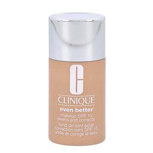 Clinique Even Better Makeup SPF15 Foundation in WN 46 Golden Neutral, 30ml. A natural-looking, hydrating liquid foundation for a more even skin tone.