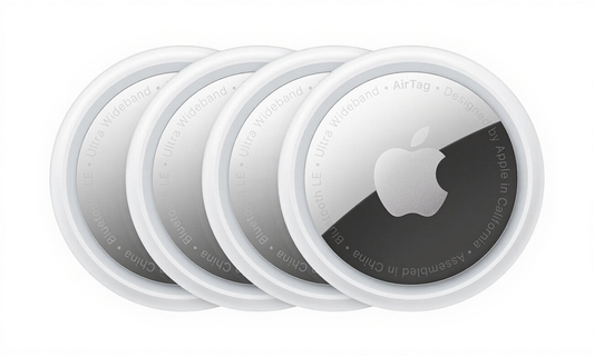 Apple AirTag 4-Pack - Bluetooth Tracking Devices for Personal Items, Keys, and More - Electronics Accessory