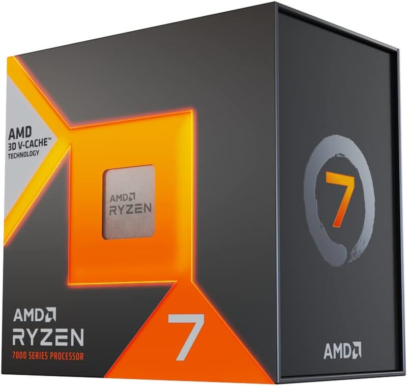 AMD Ryzen 7 7800X3D Gaming Desktop Processor with Radeon Graphics, AM5 Socket, 8 Cores/16 Threads, 5.0 GHz Max Boost