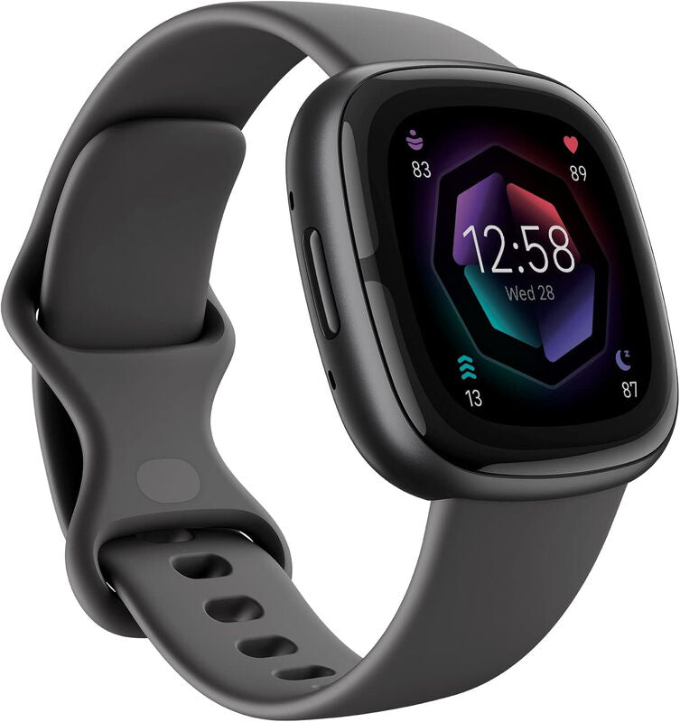 Fitbit Sense 2 Advanced Health & Fitness Smartwatch, Graphite Aluminum Case with Shadow Grey Band for Heart Health