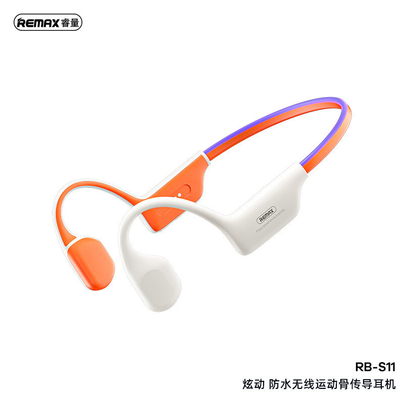 REMAX Yvton RB-S11 Waterproof Wireless Open-Ear Bone Conduction Earphones - Orange