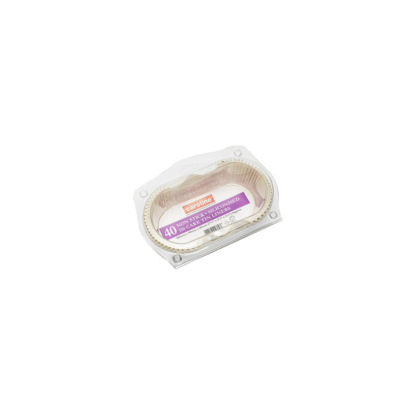 Caroline 1lb Loaf Tin Liner, 165 x 85mm x 65mm deep, pack of 40