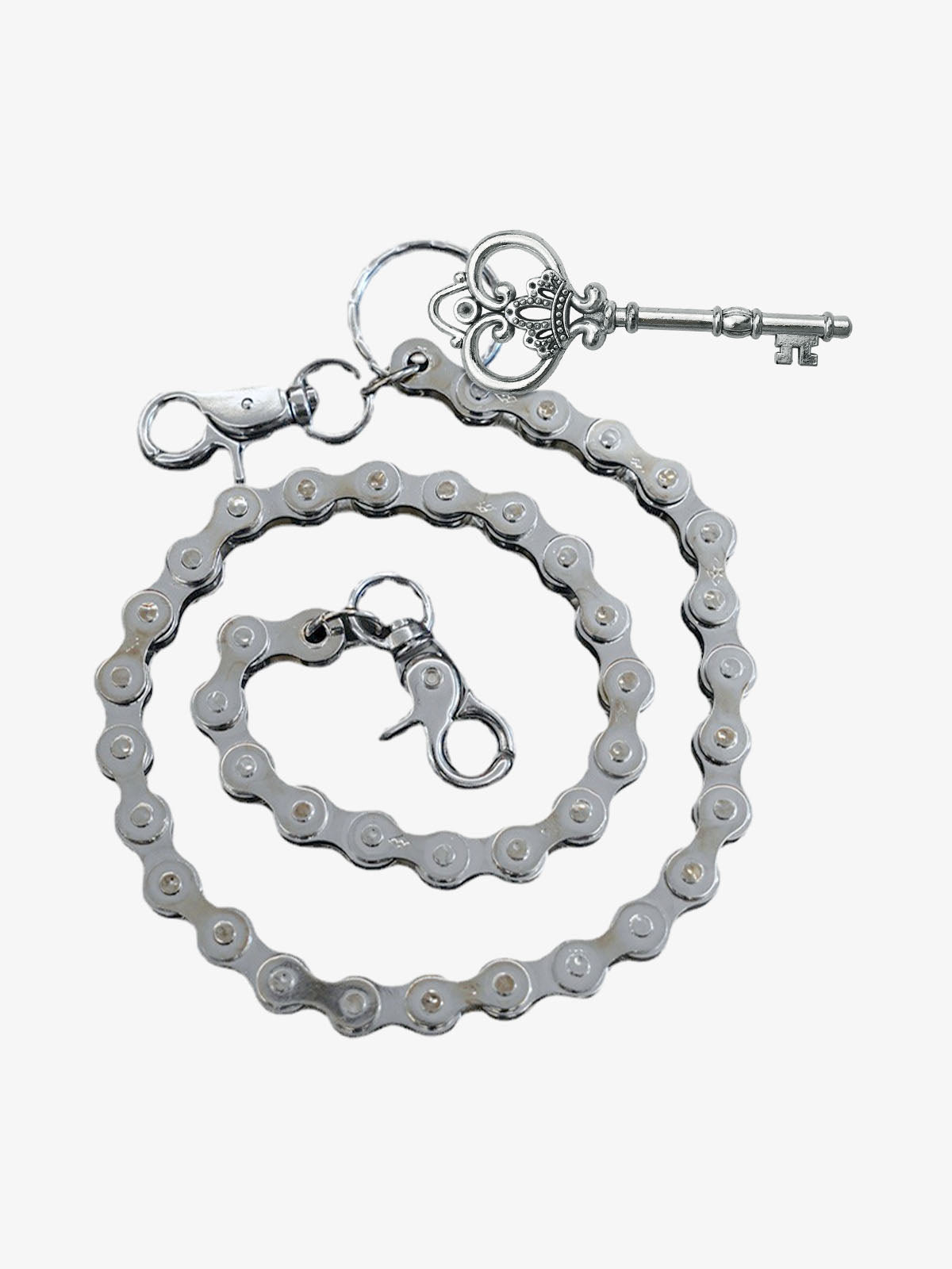 Street Punk Key Chain - Silver