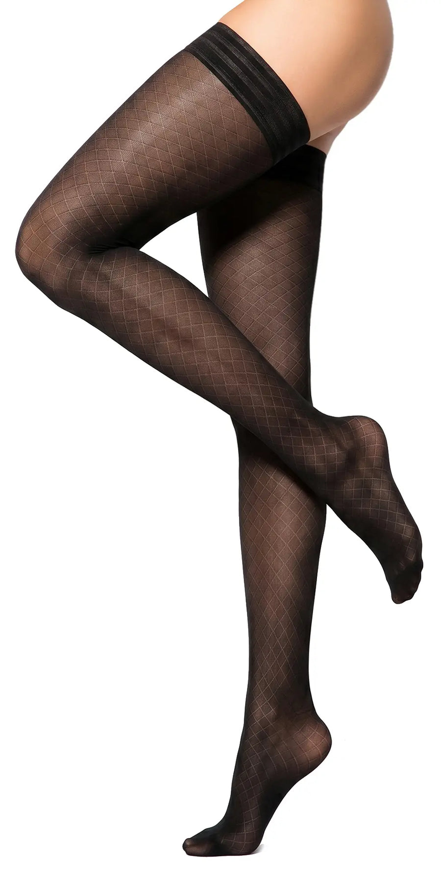 Glamory Honey 30 halterlose Strümpfe | Farbe: Black | Größe: 60-62