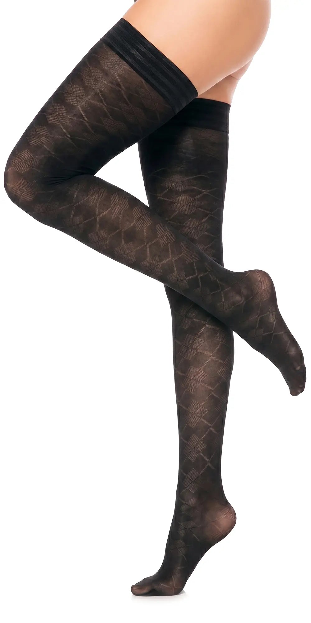 Glamory Dune 50 halterlose Strümpfe | Farbe: Black | Größe: 60-62