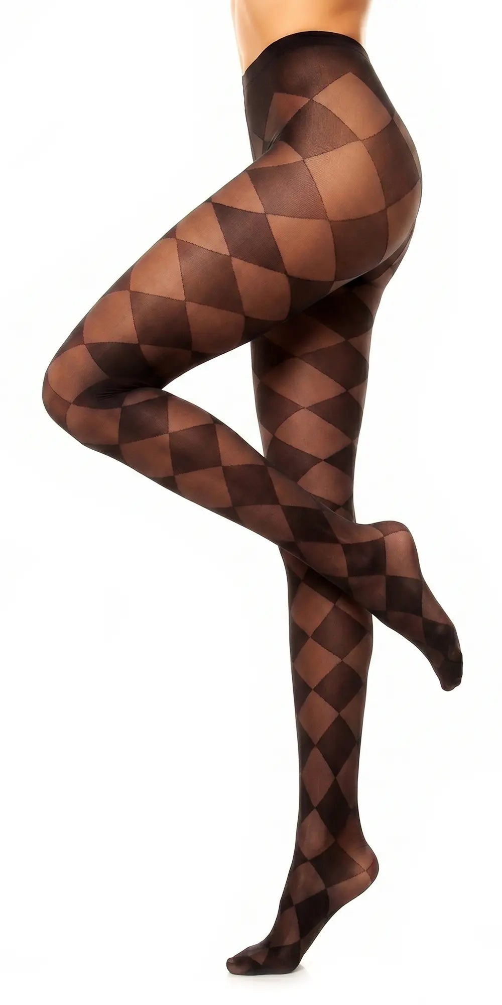 Glamory Diamond 20 Rautenmuster Feinstrumpfhose | Farbe: Black | Größe: 40-42
