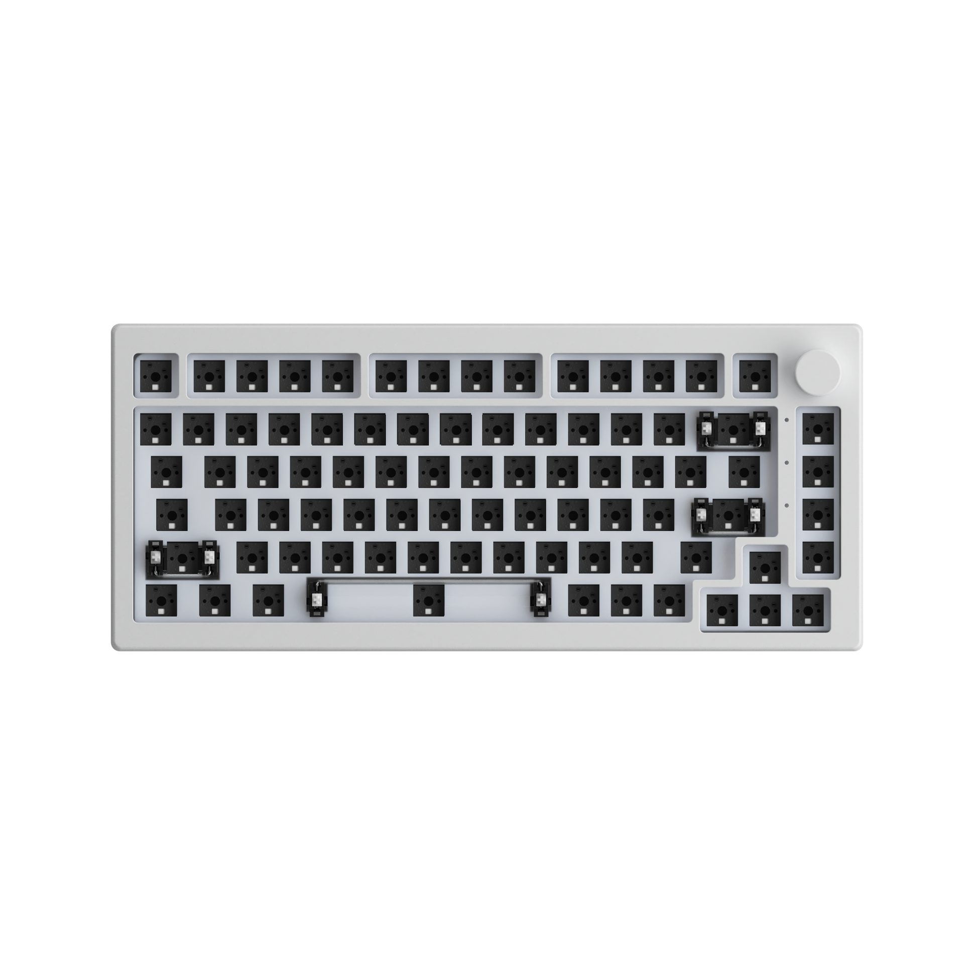 5075 VIA DIY Kit - 5075B(Wireless Tri-mode) / Moonlight White- ANSI / Default(CN) Warehouse