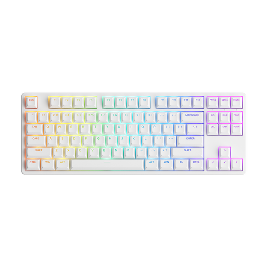 5087S Shine-Through - White / Akko CS Jelly Pink