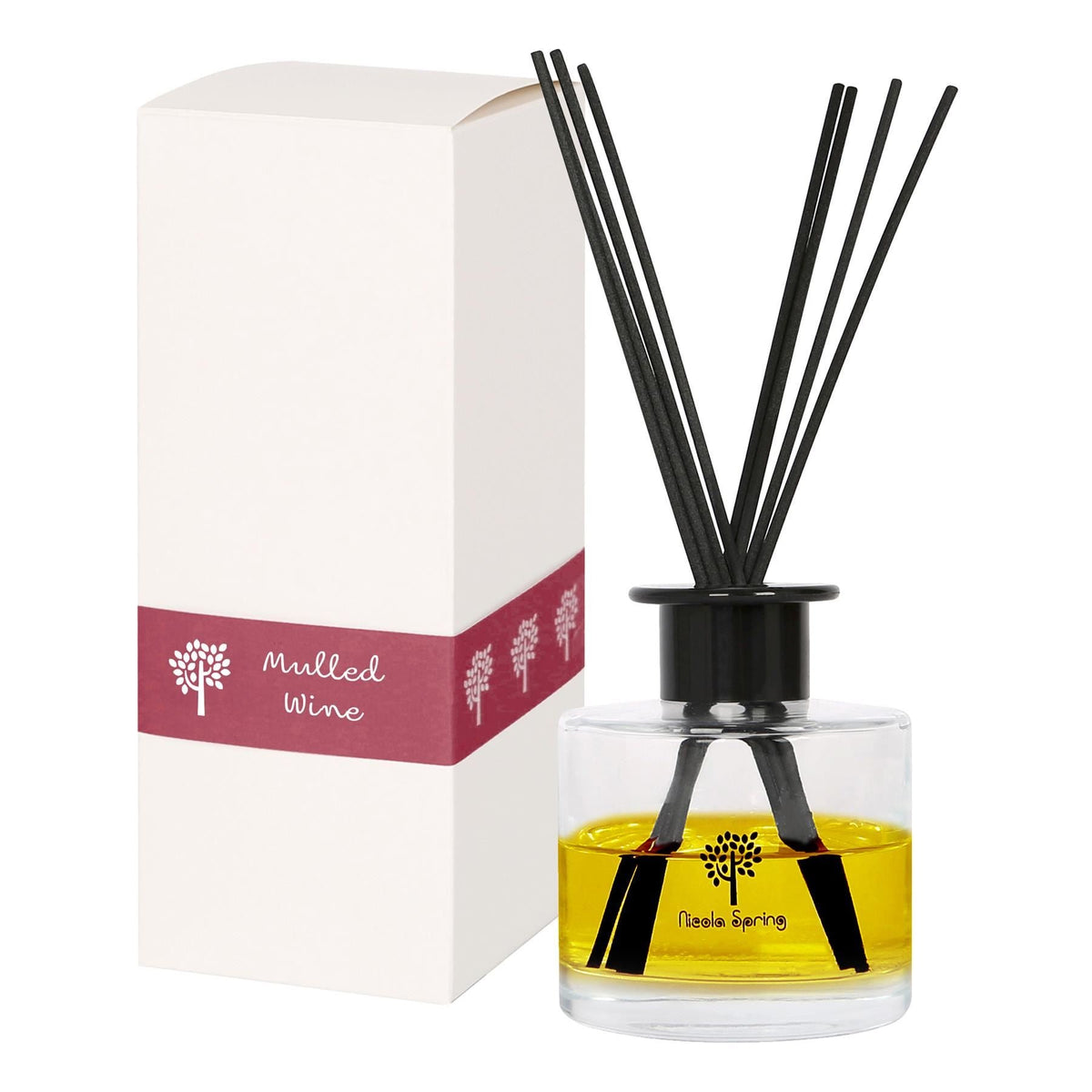 200ml Glass Reed Diffusers - Mulled Wine