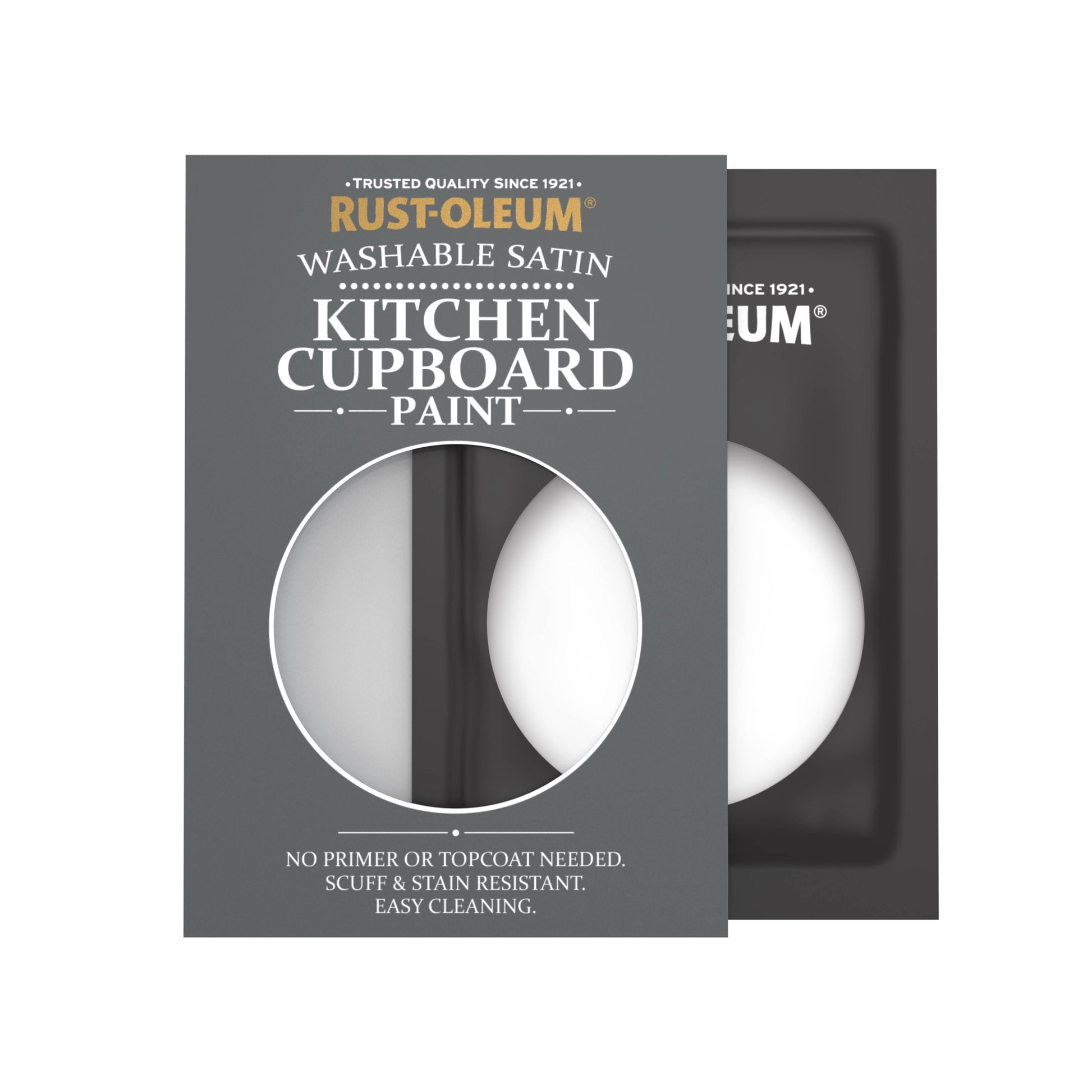 Rust-Oleum White Satin Kitchen Cupboard Paint - Cotton 10ml