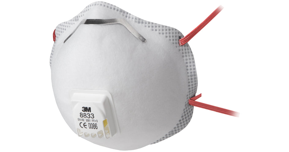 3M Atemschutzmaske 8833 - Klassik, Schutzstufe: FFP3