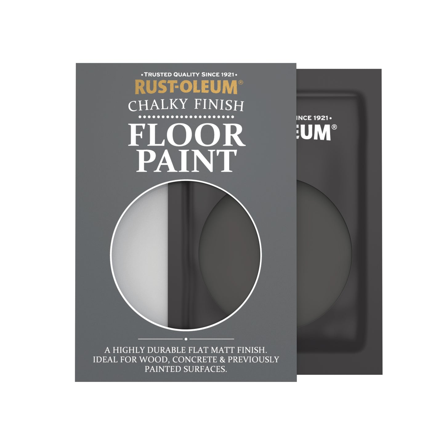 Rust-Oleum Black Chalky Floor Wood & Concrete Paint - Dark Magic 10ml