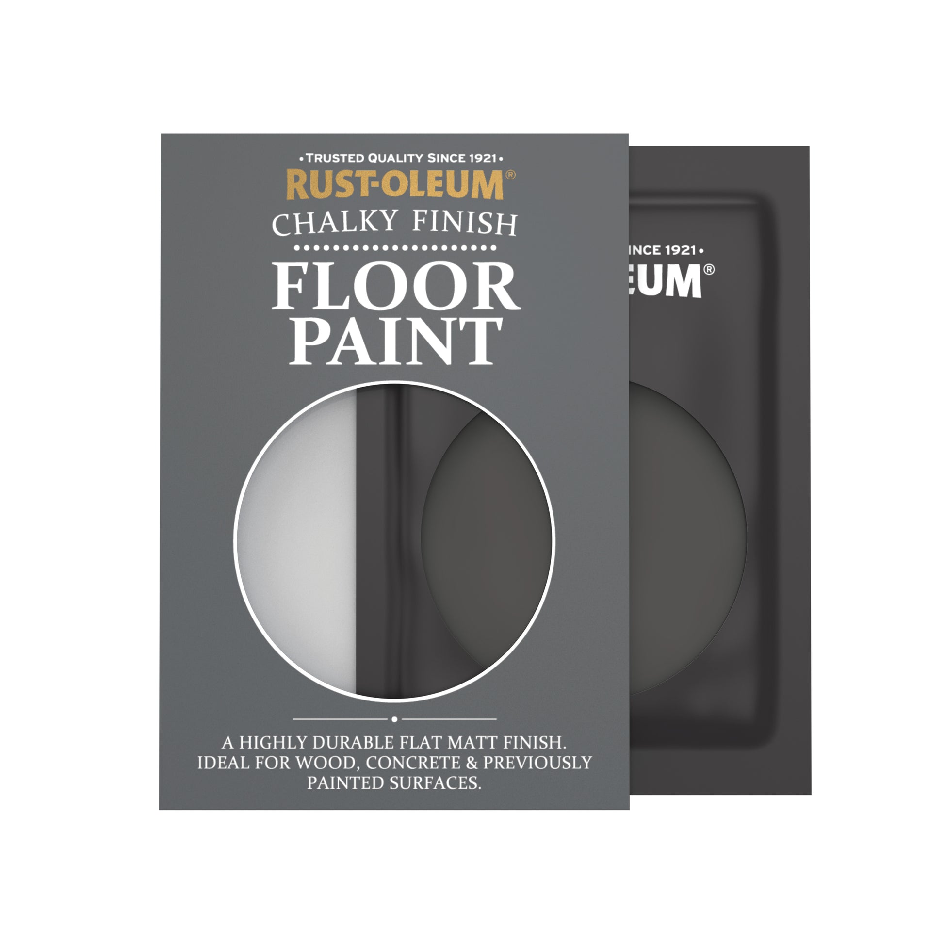 Rust-Oleum Black Chalky Floor Wood & Concrete Paint - Dark Magic 10ml