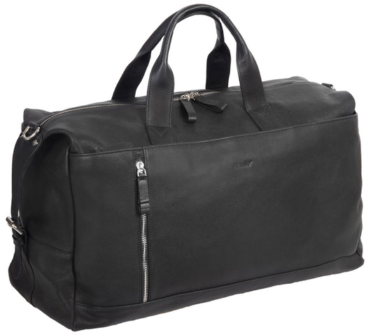 Alassio Reisetasche , Weekender TORO, , aus Leder, schwarz