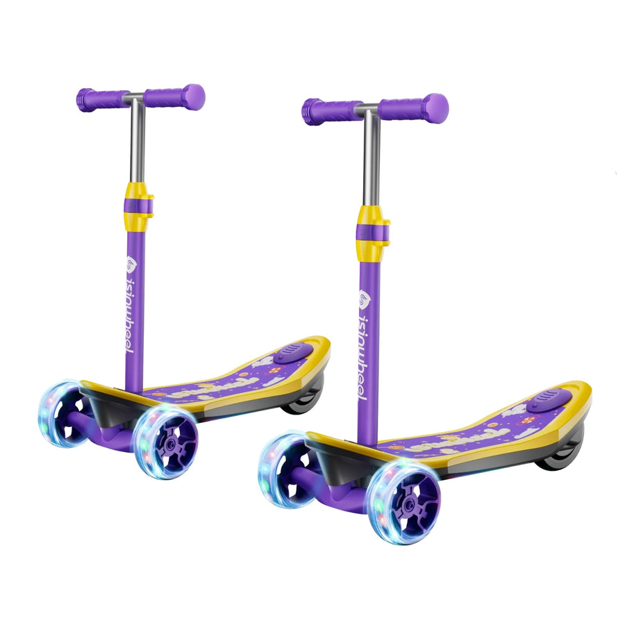 isinwheel Mini 3 Wheel Kids Electric Scooter for boys aged 3-12 - Minispider [Purple]-Remote Control / 2
