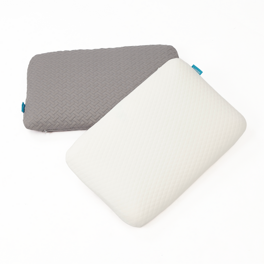 Slow-Rebound Memory Foam Pillow - White