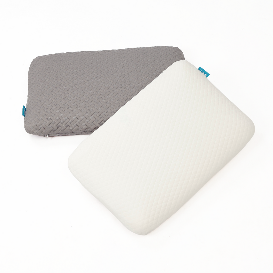 Slow-Rebound Memory Foam Pillow - White