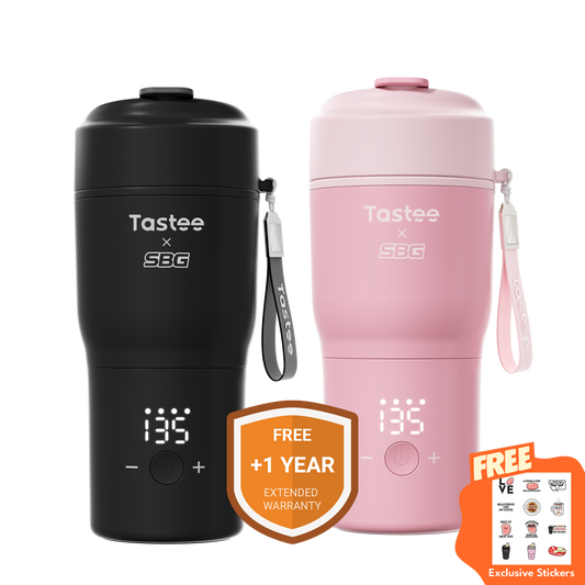Tastee Travel Coffee Mugs Combo (SBG Edition) - Black+Pink