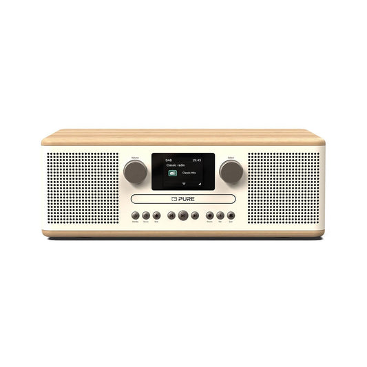 Pure Classic C-D6 DAB Radio in White/Oak