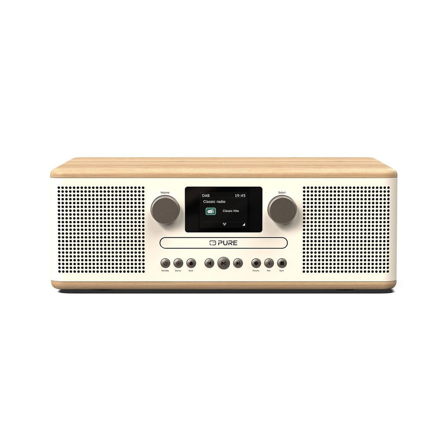 Pure Classic C-D6 DAB Radio in White/Oak